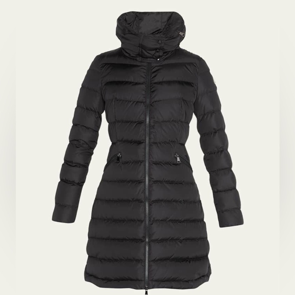 Moncler Flammette Puffer Coat Black Sz 1 (sm)